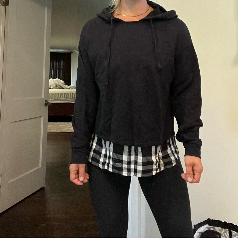 Hoodie with flannel